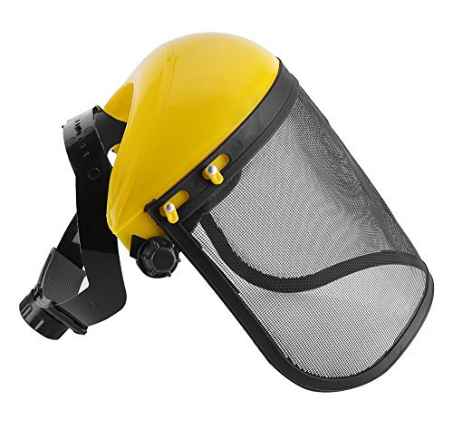 WGFOIP Casco de Seguridad de Malla, Casco de Motosierra con Protección para los Oídos para Tala, Desbrozadora, Protección Forestal, Diadema Ajustable