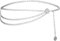 TIESOME Mehrschichtiger Taillenkettengürtel Damen Verstellbare Waist Chain Taillenkette für Jeanskleider, Goldene Bauchkette, 96cm(Silber)