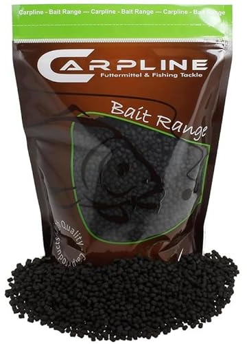 Carpline24 Bloody Halibut Pellets - 5 Kg - 4 mm - Karpfenfutter zum Anfüttern & Angeln von Karpfen, Carp Baits, Futterpellets als Angelköder