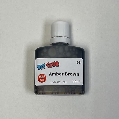 Water-Based Wood Dye, Wood Stain 500ml, 1000ml. Eco-Friendly, Non-Toxic, DIY Interior Projects, Quick Dry, Furniture.Black, Red, Green, Blue, Pine, Oak, Brown, Mahogan, (Amber Brown, 30ml Tester)