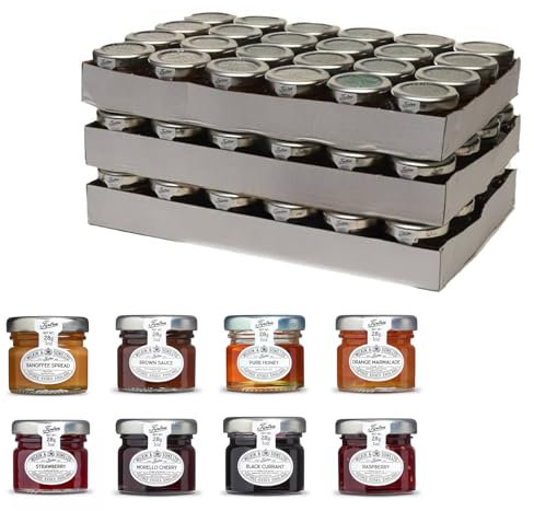 Wilkin & Sons Tiptree Mini Jar Assortment Case, 72 x 28g | Customisable 72-Pack of Tiptree 28g Mini Pots | 12 pots x 6 Flavours | Select Your Delicious Flavours
