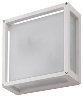 Lucande Wandleuchte außen Aurelien mit Bewegungsmelder (spritzwassergeschützt (Modern) in Weiß aus Aluminium (2 flammig, E27) - Außenwandleuchten Wandlampe Led Außenlampe Outdoor für