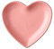 EdirFtra Plato en Forma de corazón, Plato de cerámica, tazón de Grano de 17 cm, tazón en Forma de corazón Grande, Plato de Postre Blanco