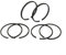 Comprehensive Air Compressor Piston Ring Set Includes 6 Oil Rings for Models 50, 49, and 51 Reliable Replacement Parts (50)