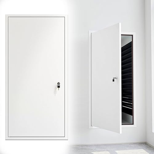 Easy Access Panel Door for Drywall White Aluminum Attic Hatch for Wall/Ceiling Lockable Access Door with Key Access Trap Door Cover for Plumbing and Maintenance