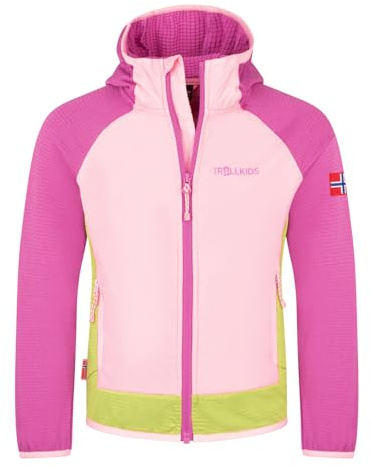 Trollkids Kids Seiland Jacket 104, Fresh Berry/Graphite