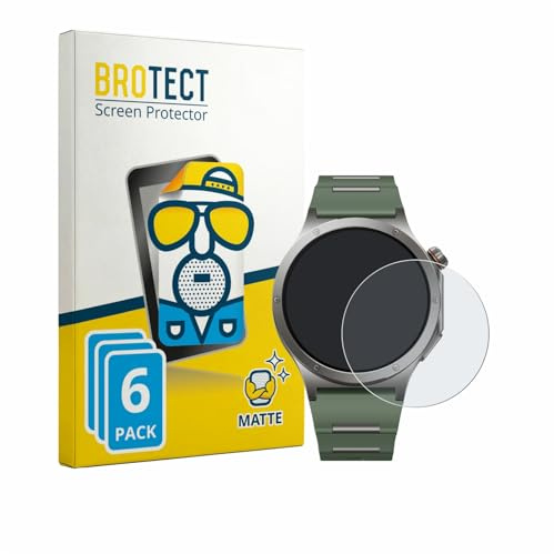 BROTECT Schutzfolie für OnePlus Watch 4 | 6 Stück Entspiegelnder Displayschutz Made in Germany Matte Displayschutz-Folie Anti-Reflex Anti-Fingerprint Einfache Montage