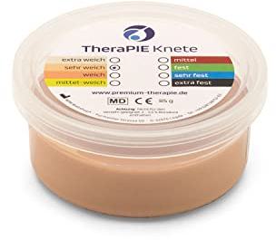 AFH Therapie Knete® | 85 g | Therapie Knetmasse | 8 Verschiedene Stärken (hell beige: sehr weich) | Therapieknete
