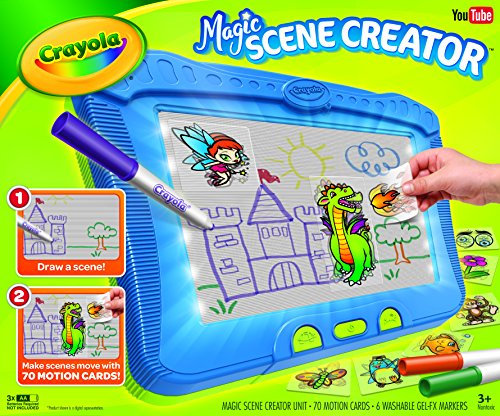 Crayola Magic Scene Creator, Drawing Kit for Kids, Creative Toys, Ages 3, 4, 5, 6, 7