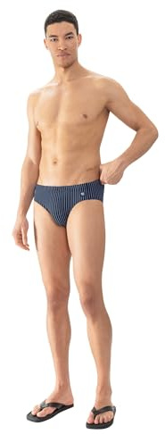 Mey Herren Badehose mit Kordelzug - Integriertes Supsensiorium - Lichtechtheit, Chlorechtheit, Schweiß-Echtheit und Meerwasser-Resistenz - Gestreift - Swimwear Serie Saint Louis - 46233