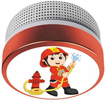 ELRO Rauchmelder Kinder Design Feuerwehrmann FS8110 - Rauchwarnmelder mit 10 Jahres Batterie - nach EN14604