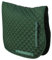 Rhinegold Cotton Quilted Saddle Cloth-COB-Green Tapis de Selle. 0, Vert