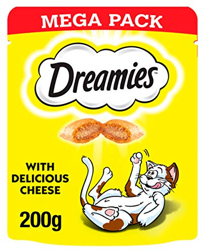 Dreamies Adult 1+ Cat Treats with Cheese Mega Pack, 200g
