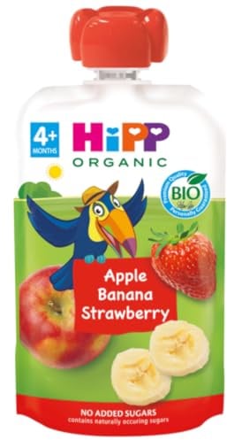 Apple, banana and strawberry sachet 90 gr