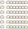 WedDecor 15mm Antiker Messing D-Ringe für Verschluss Gurtband, Basteln, Haustier Halsbänder, Verstellbar Reparatur Beutel, 10 Stk. - Antiker Messing, 15mm