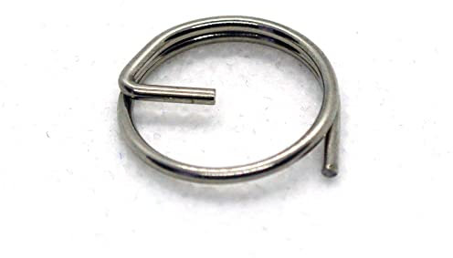 5 anelli divisi in acciaio inox 316 di grado marino A4 (2 mm di spessore x 25 mm di diametro esterno)