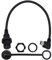 Duttek Mini câble USB de montage sur panneau, angle gauche, mini câble USB mâle vers femelle pour voiture, bateau, moto, camion 30 cm