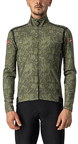 CASTELLI Men's Perfetto Ros Long Sleeve Jacket, Militärgrün/leichte Militär, L