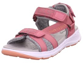 Superfit Mädchen Criss Cross Sandale, Pink Orange 5500, 39 EU