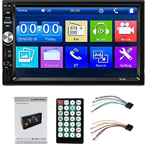 Autoradio Bluetooth Autoradio 2 Din Modelli di auto generali Schermo LCD da 7 pollici Touch Screen per auto Supporto audio per auto Telecamera posteriore