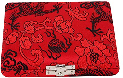 Cover Reed Etui Exquisite und schöne Holz Oboe Reeds Etui, Reed Box Oboe Reeds Etui, um die Blätter vor Feuchtigkeit zu schützen für 6 Stück Oboe Reeds(rot)