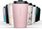 Vinsun Isolierbecher für kalte und warme Getränke 350ml - Trinkbecher Edelstahl Rosa - Eiskaffee/Kaffee/Tee - doppelwandig, auslaufsicher - Thermobecher to go (Auto, Reisen, Büro)