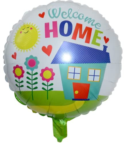 DIWULI Welcome Home Ballon - Willkommen Zuhause Deko Party