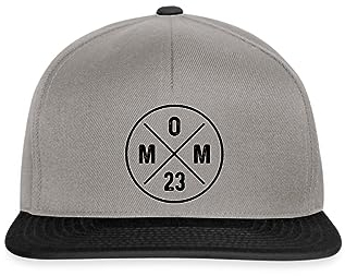 Spreadshirt Mom 2023 Vintage Snapback Cap, One Size, Graphit/Schwarz