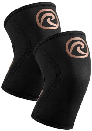 Rehband Kniebandage Kraftsport, Kniestütze für Cross Fit & schweres Training, Knee Sleeve aus 5 mm Neopren, in vielen Farben & Größen, Unisex