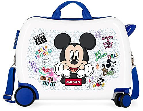 Disney Mickey Be Cool Blue Kinderkoffer 50 x 39 x 20 cm starres ABS seitliches Zahlenschloss 34 l 1,8 kg 4 Rollen Handgepäck