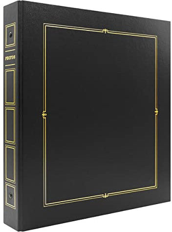 Ceanothe Album Photo 10x15 cm Pochette Noir Cordoue 400 Photos 80 Pages Couverture en Simili Cuir Autocollantes - Élégant et Durable Idéal Mariage Famille et Voyage –Fabriqué en France