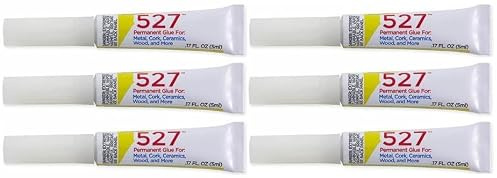 Beacon 527 Minis (Pack of 6) - Waterproof Fabric, Felt & Metal Glue - UVA Resistant - Clear Strong Leather Glue for Crafts, Repairs, Home Decor & DIY Projects