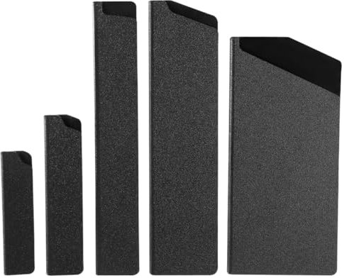 BESTonZON Étuis De Protection Pour Coupeur De Camping Floqués 5 Pièces Noirs Taille Standard Matières Solide Protection Anti-rayures Pour Usage Extérieur Voyage