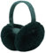 XIAOHAWANG Warm Winter EarMuffs for Women Fluffy Ear Warmer Foldable Outdoor Adult Ear Covers (Dark Green)