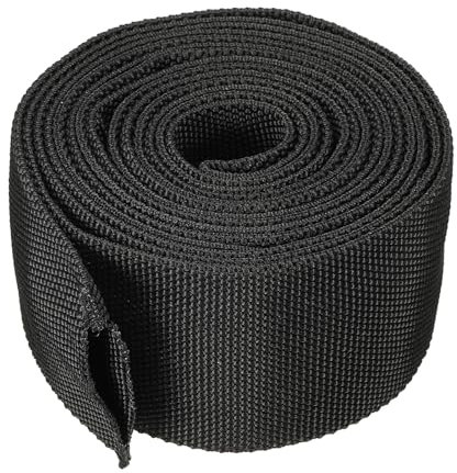 PATIKIL Manchon de Protection en Nylon de 2.4 ID 10Ft, Protection de Gaine de Couverture de Câble pour Le Tuyau Hydraulique de Torche de Soudage Tig, Noir