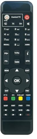 Mando a Distancia Fit for GTMEDIA Freesat V8-Super/Golden/Pro/Combo/Angel | NOVA V9-Pro V9S-Pro DVB-S2/T2/C HD TV Box