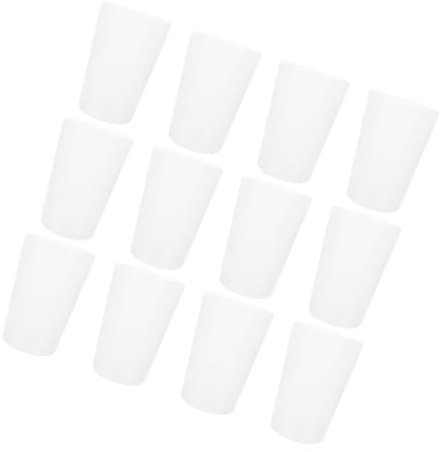 MAGICLULU 12 Piezas Taza Dental Transparente Simple Vaso De Plastico Vaso De Plástico para Bolígrafos Taza De Bebida Clara Vaso De Baño El Plastico De Escritorio Familiar