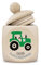 Zahndose Milchzähne Junge modern Dose Holz personalisiert Druck Name Bulldog Traktor