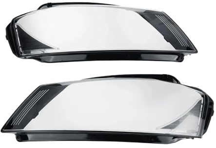 Auto-Frontscheinwerfer-Scheinwerfer-Objektivabdeckung, kompatibel for Audi A3 8P S-Line S3 RS3 Facelift 2008–2012, Scheinwerfergehäuse, transparenter Lampenschirm (Color : 1 Pair)