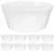 SUPVOX 10 Pcs Plant Tray Basket Liner Plastic Planter Liners Clear Flower Pot Liners Plant Saucer Drip Tray for Indoor and Outdoor Plant Pots