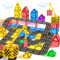 Magnetic Tiles Road Building Blocks - Magnet Crane Car Set for Kids Montessori Preschool STEM Learning Construction Dinosaur Toddler Toys for 3 4 5 6 7 8+ Year Old Boys Girls Christmas Birthday Gifts