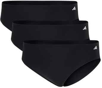 adidas Damen Bikini (3PK) -Sport Active Light Flex-Packaged Panties Slip, 000 Black, M (3er Pack)