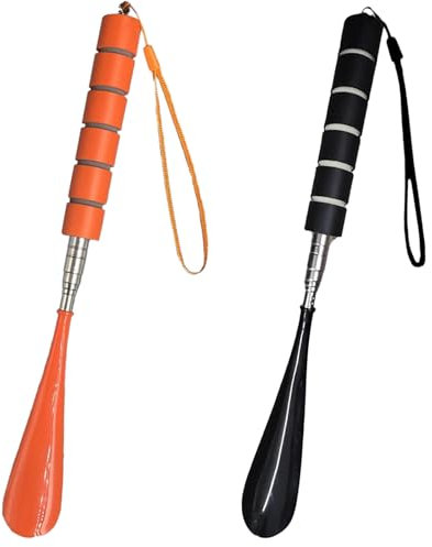 2 Pcs Chausse pied long telescopique,Chaussé pied manche long,Chausse pied long pour hommes femmes seniors
