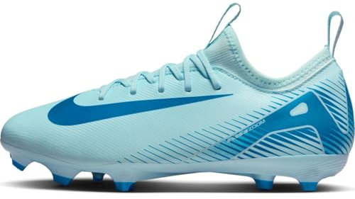 NIKE Jr Zoom Vapor 16 Academy FG/MG, Sneaker, Glacier Blue Blue Orbit, 33 EU