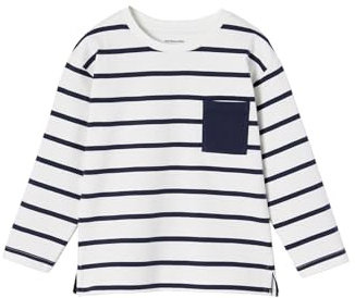 Vertbaudet Jungen Ringelshirt wollweiß 158/164