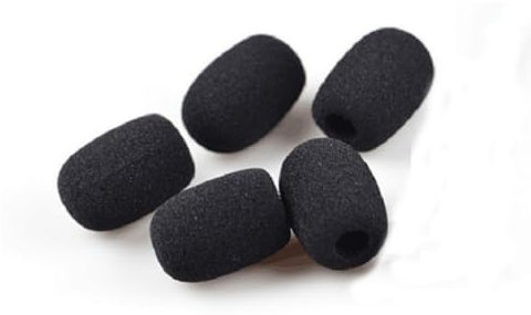 Wisafory Paravento di ricambio per microfono, parabrezza, in schiuma, per microfono, per cuffie, risvolti, lavalier, cuffie, performance palcoscenico, riunioni, 30 x 24 x 13 mm, 5 pezzi