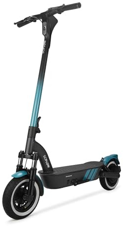 SOFLOW SO4 PRO MAX E-Roller, 12.0 Ah, Original, dt. Straßenzul. / ABE | 12Ah Li-Ion Akku | 500W Motor | bis zu 75km Reichweite | 10“ Luftbereifung und Reflektorstreifen | Farbdisplay | Blinker
