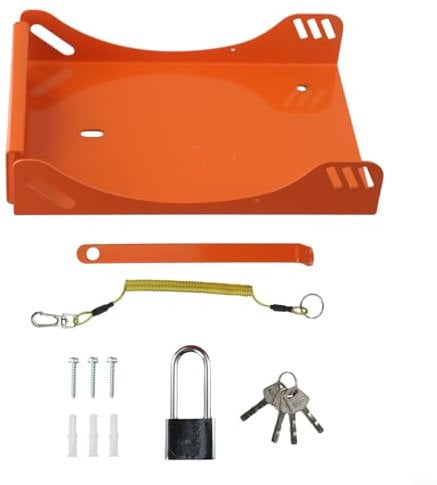 ZYNCUE Handheld Blower Wall Mount Rack for S-tihl BG-50 BG-56 BG-66 BG-86 Series, Iron Storage Holder with Lock, Space-Saving Organizer for Garage Shed Garden