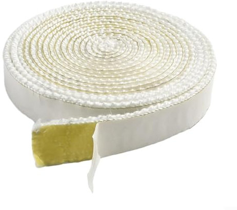 Pellet Stove Gasket with Thermal Insulation for Oven Doors Flat Rope Design for Longevity