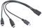 HDOYTXXM Multifunzione Tipo C Femmina A Tipo C Cavo di Ricarica Splitter Per Elettronica Dispositivi Mobile 30 Cm Lungo